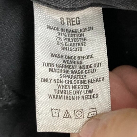 Aeropostale Women's Jeans Size 8 Regular High Rise Curvy Jegging Black Denim - Picture 4 of 10